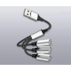 Розгалужувач Хаб USB A- 3в1 Мульти порт Адаптер UA1-UA3-EDIT